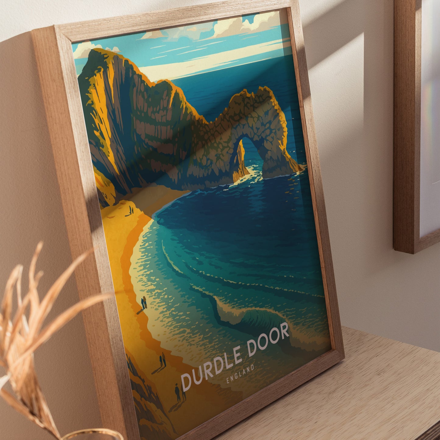 Durdle Door England Poster | Jurassic Coast Sea Arch Wall Art | Framed or Unframed