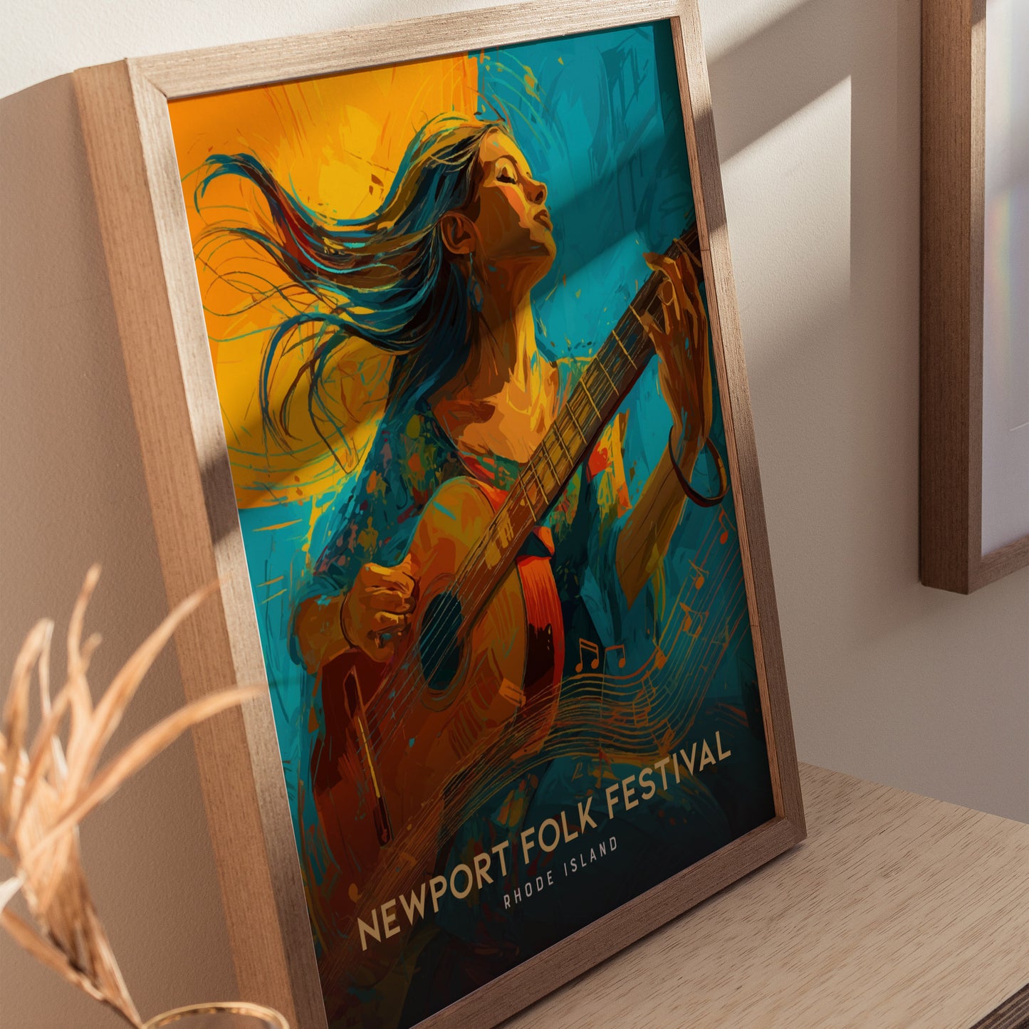 Newport Folk Festival Poster | Rhode Island Music Wall Art Print