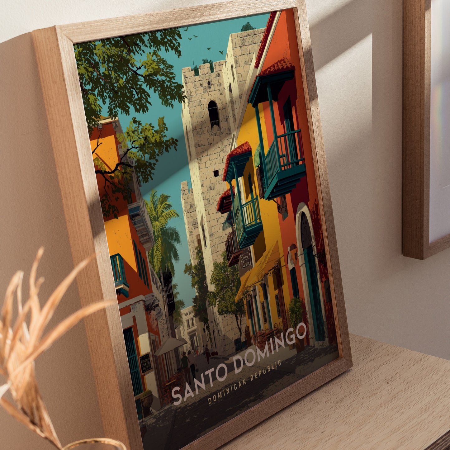Santo Domingo Poster | Dominican Republic Art | Colonial Zone Decor