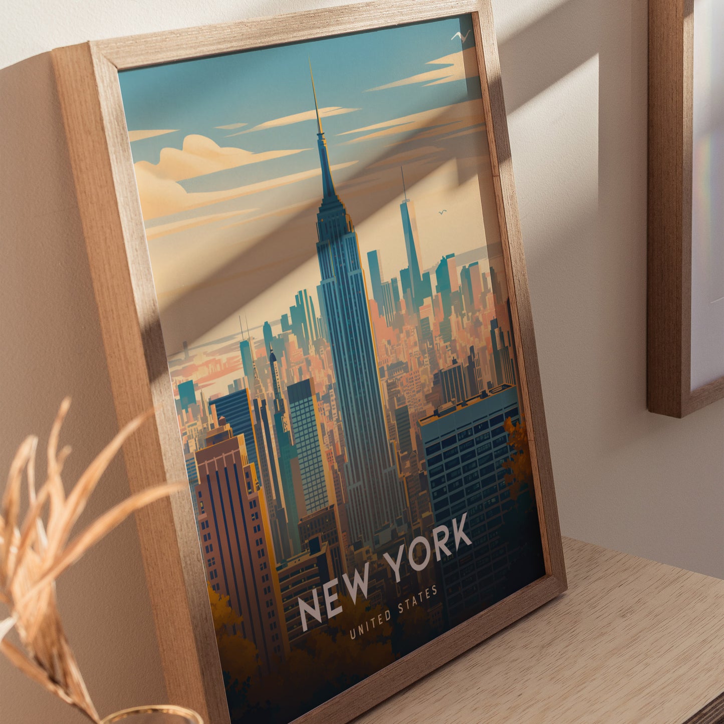 New York City Poster | NYC Skyline Wall Art Print