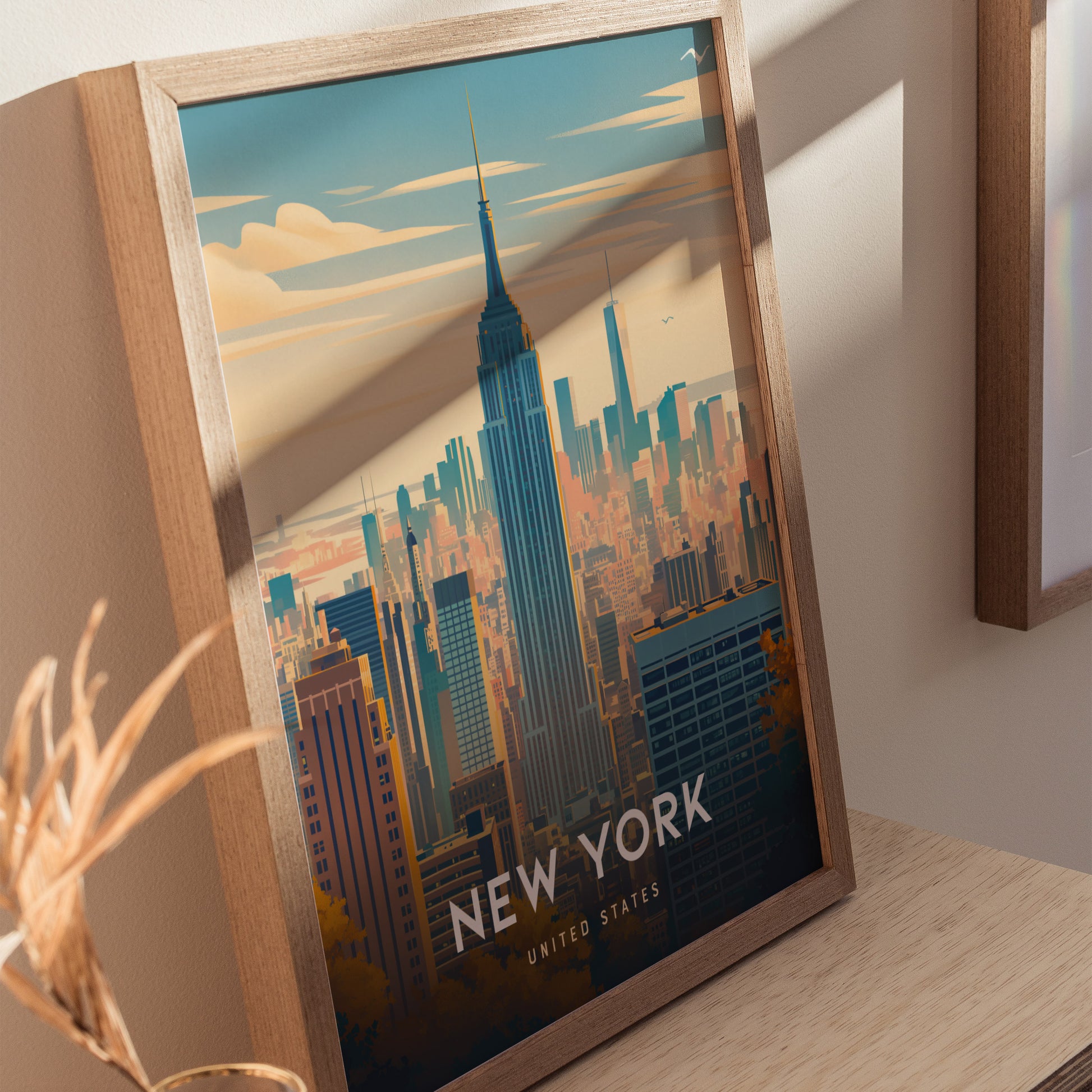 New York City Poster | NYC Skyline Wall Art Print