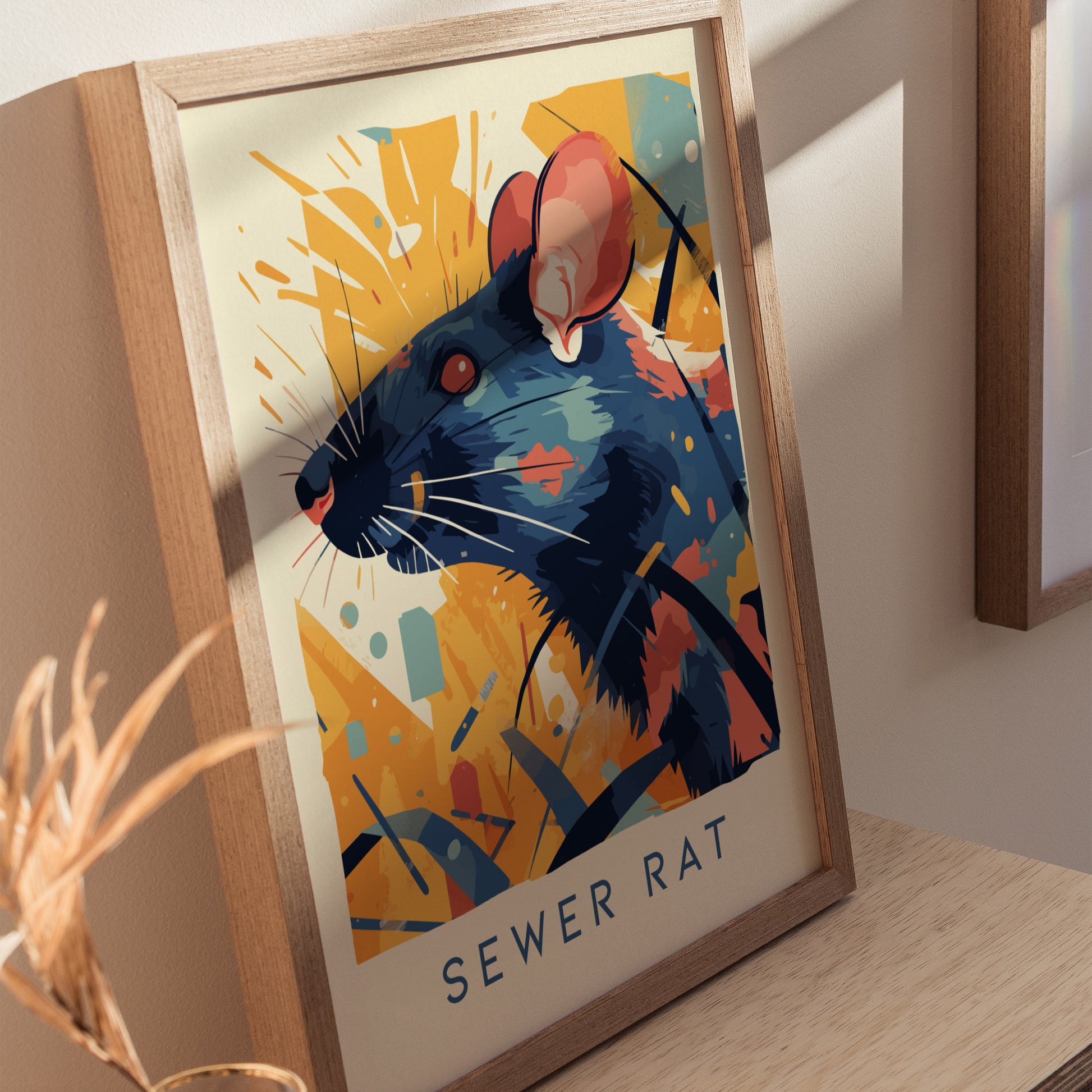 Sewer Rat Poster | Funny Urban Wildlife Wall Art