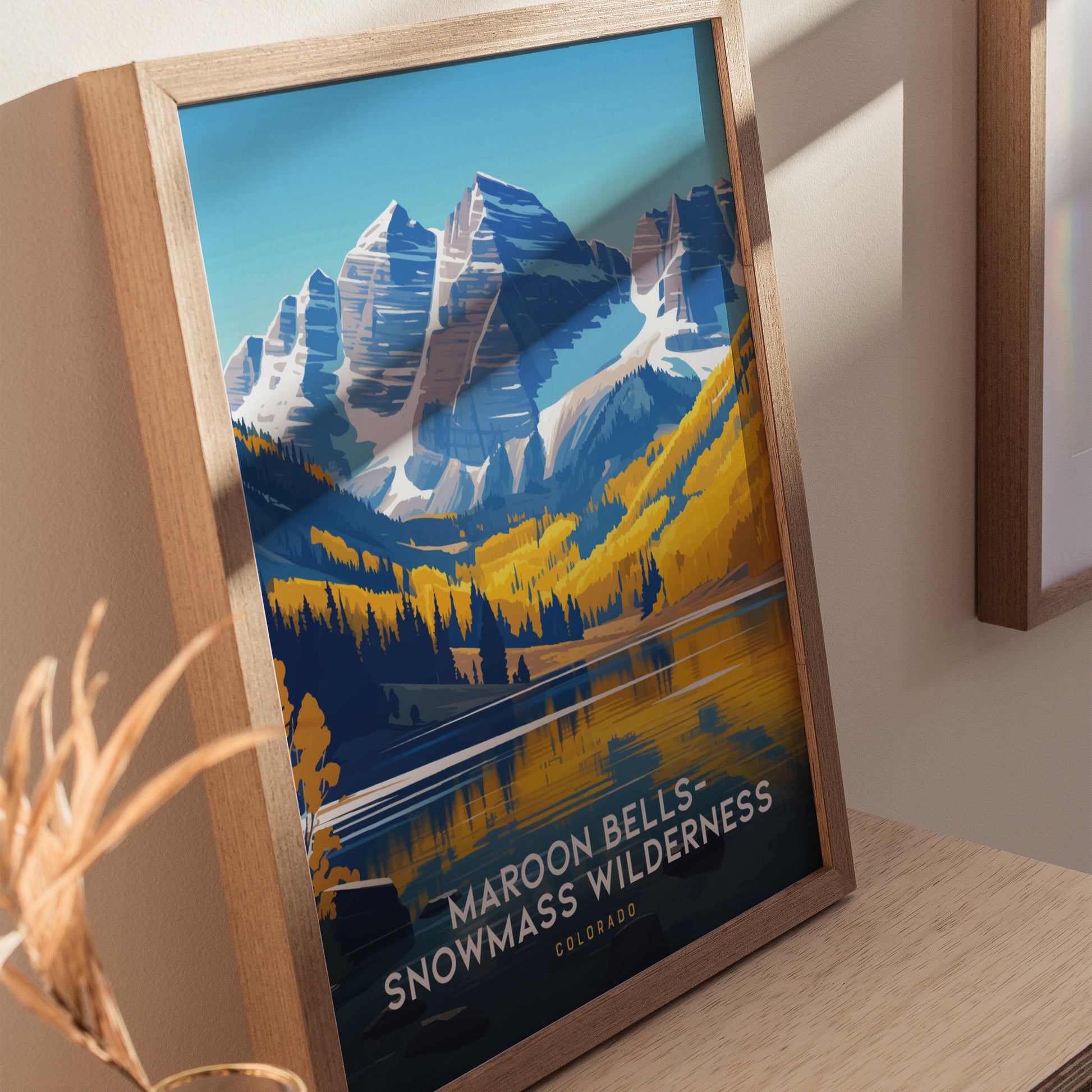 Maroon Bells Snowmass Wilderness Poster | Colorado Wall Art Print