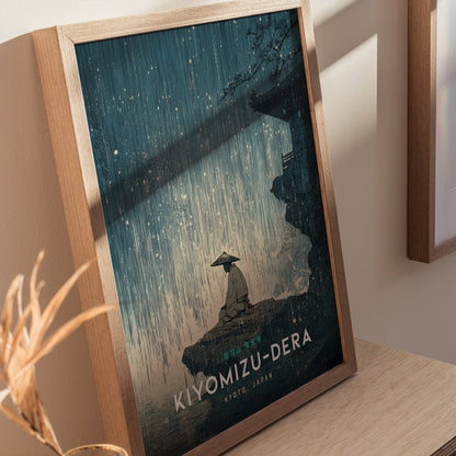 Kyoto Temple Poster | Kiyomizu-dera Japan Wall Art