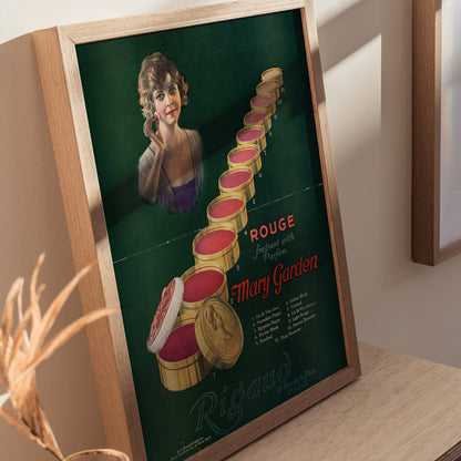 Vintage Beauty Poster | 1920s French Makeup Art | Framed or Unframed