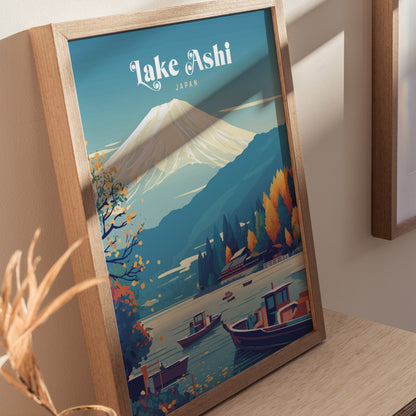 Lake Ashi Poster | Hakone Japan Travel Wall Art