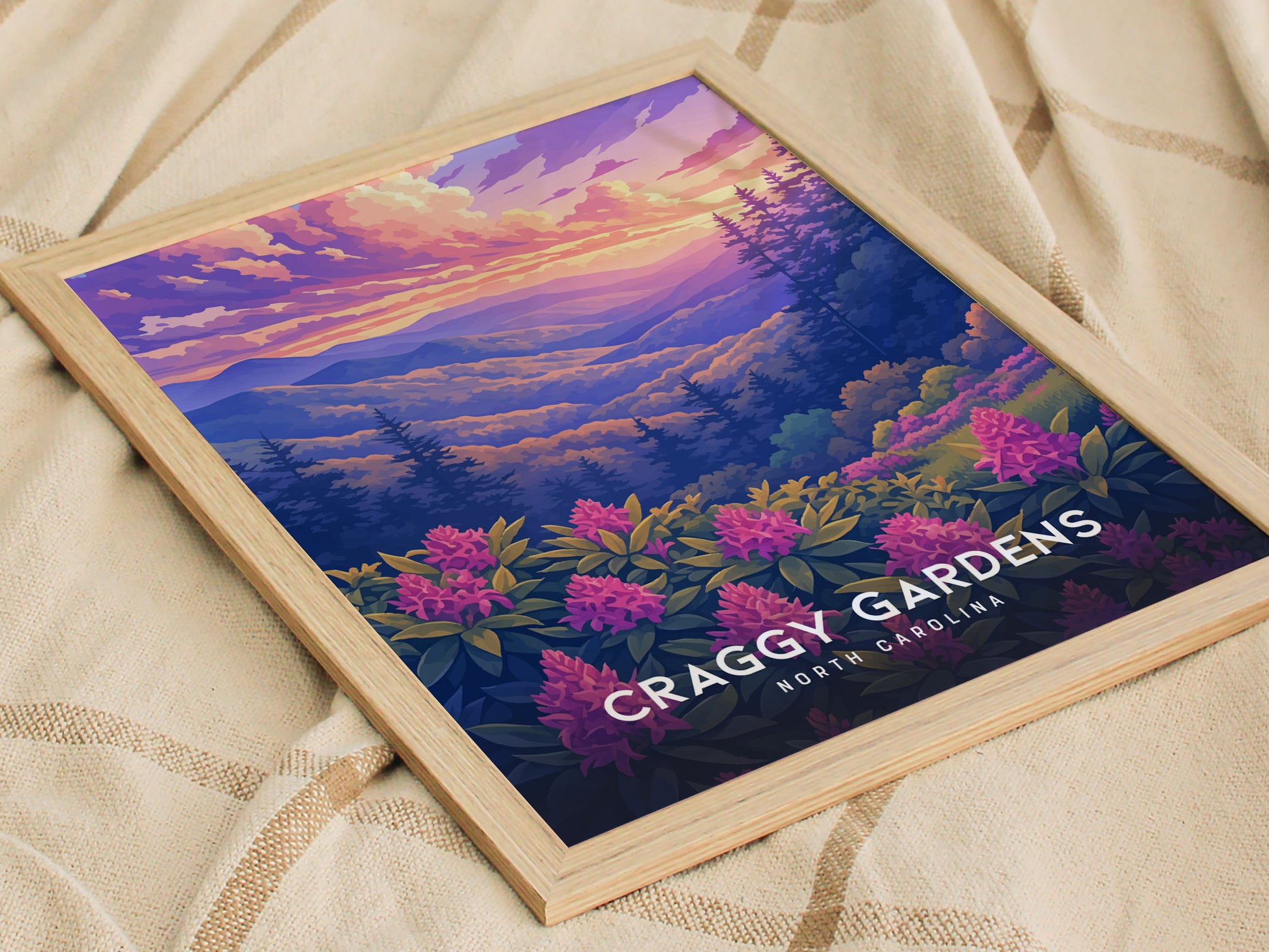 Craggy Gardens Poster | Blue Ridge Parkway North Carolina Wall Art