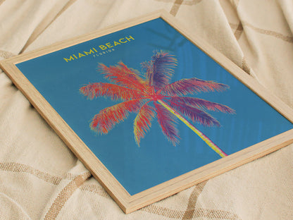 Miami Beach Poster | Art Deco Ocean Drive Wall Art