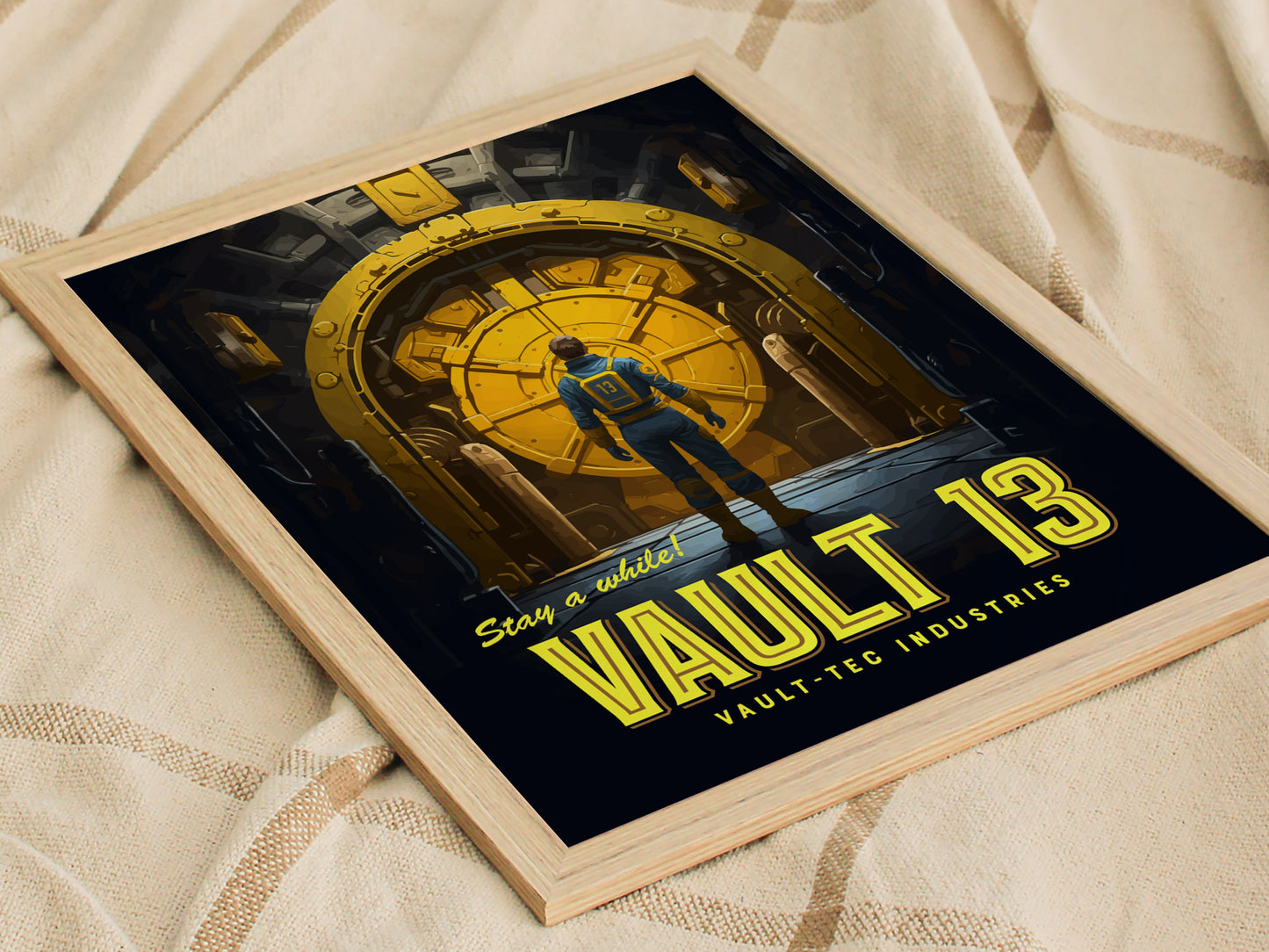Vault 13 Poster | Fallout Gamer Wall Art | Framed or Unframed