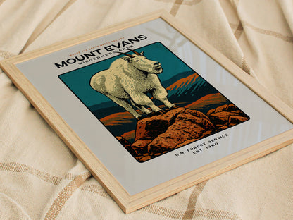 Mount Evans Poster | Colorado Wilderness Wall Art