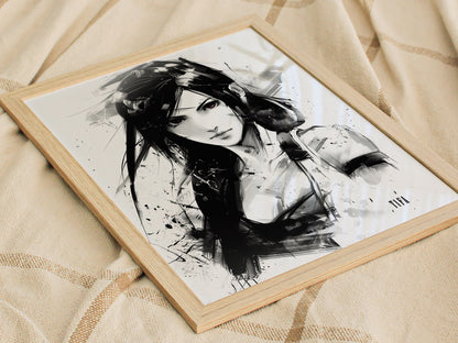 Tifa Poster | Final Fantasy VII Art | FF7 Rebirth Gaming Wall Print