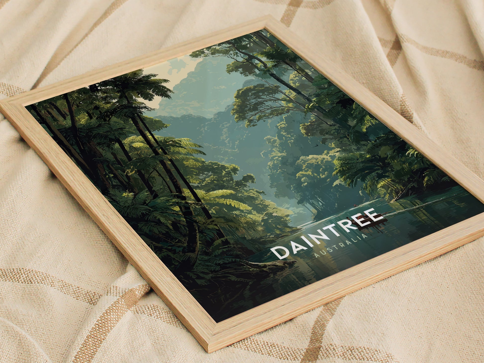 Daintree Rainforest Poster | Australia Tropical Travel Print Wall Art | Framed or Unframed