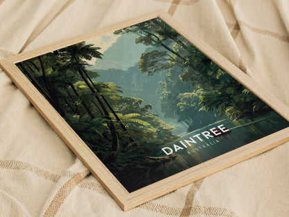Daintree Rainforest Poster | Australia Tropical Travel Print Wall Art | Framed or Unframed
