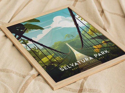 Selvatura Park Poster | Monteverde Costa Rica Cloud Forest Bridge Gift