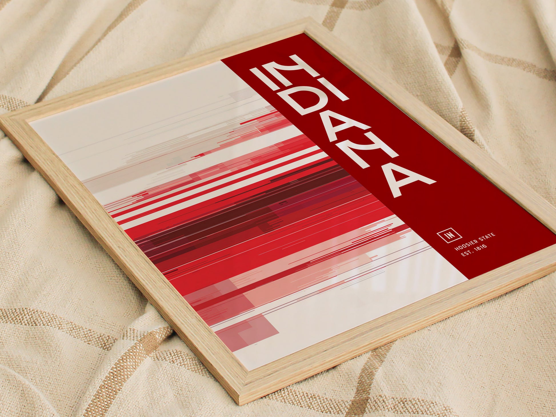 Indiana Poster | The Hoosier State Wall Art