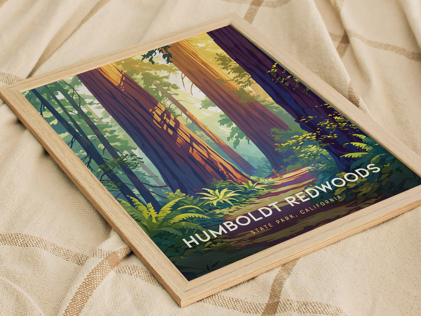 Humboldt Redwoods State Park Poster | Avenue of the Giants Wall Art