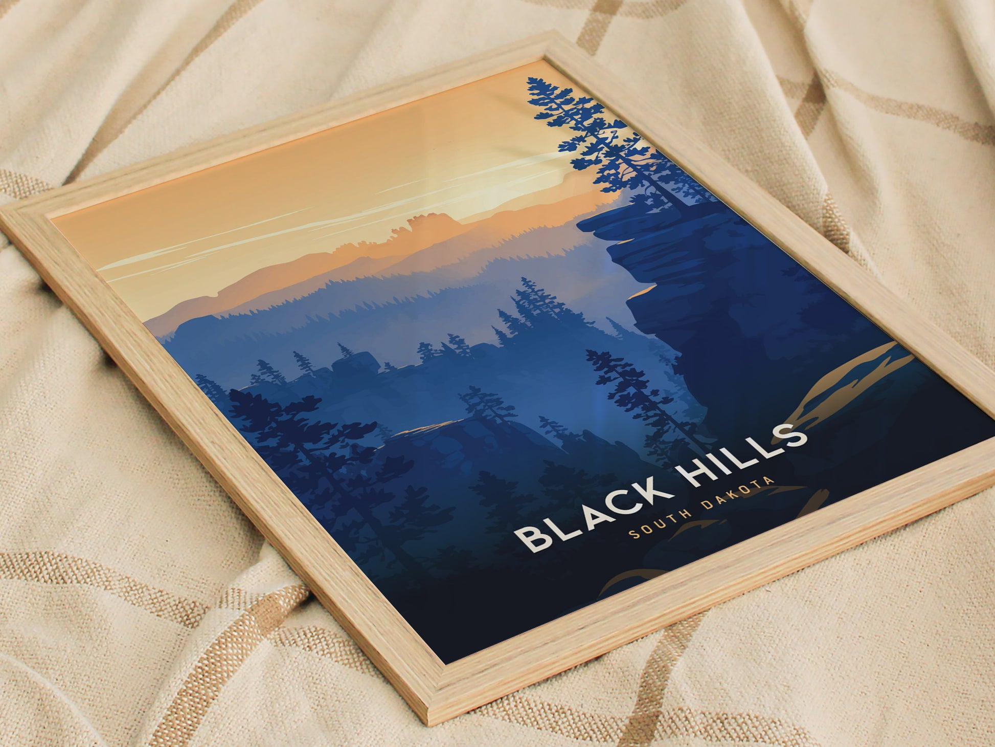 Black Hills Travel Print | South Dakota Nature Wall Art | Framed or Unframed