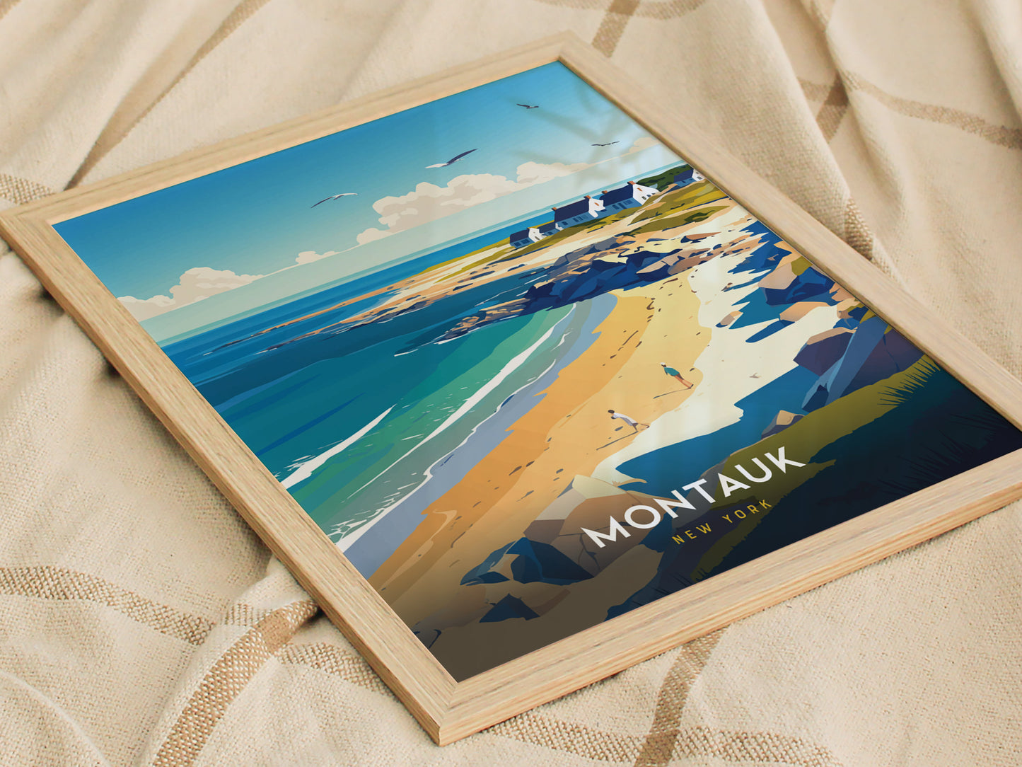 Montauk New York Poster | Long Island Coastal Wall Art