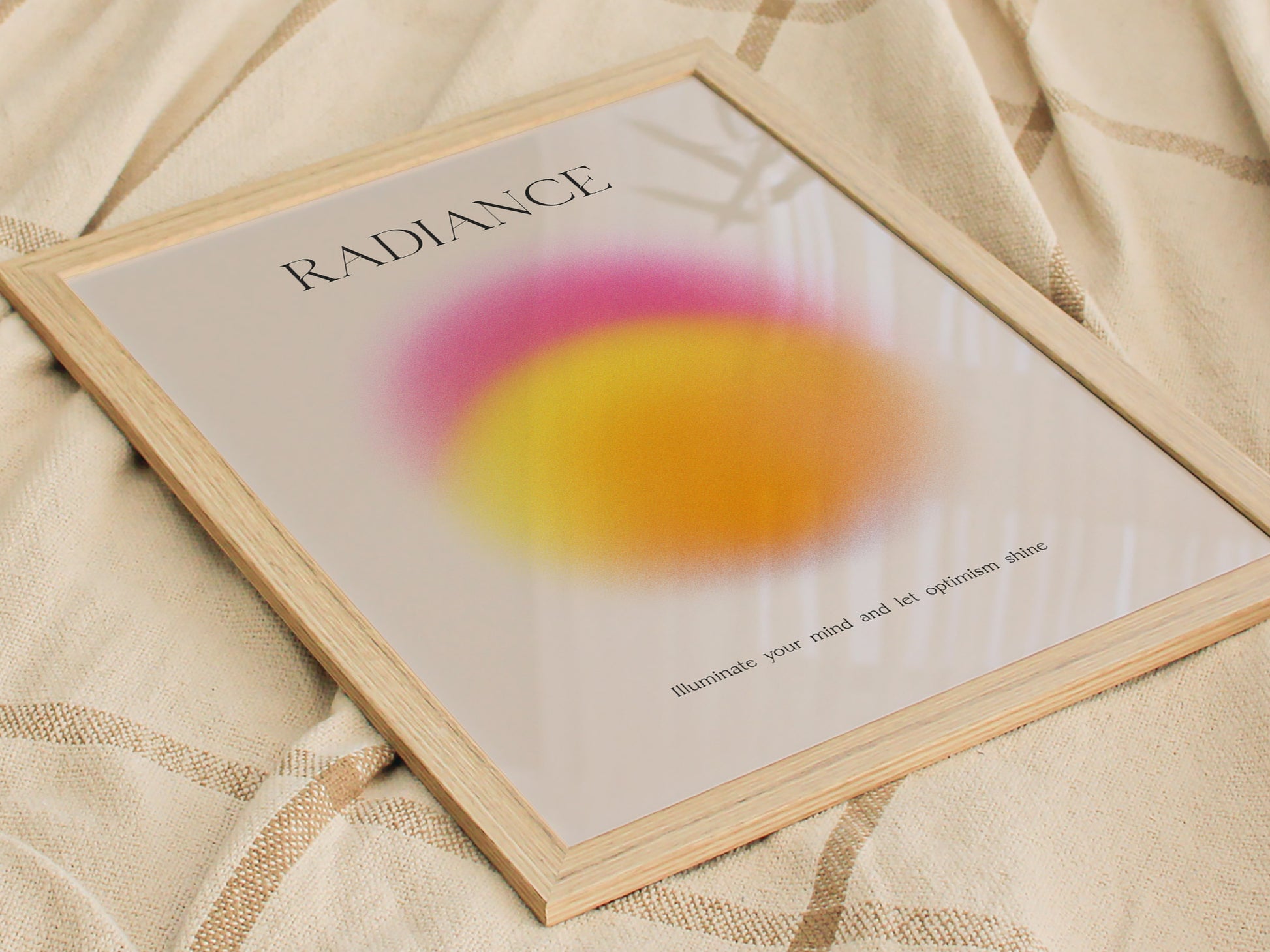Radiance Aura Poster | Trendy Minimalist Abstract Wellness Wall Art