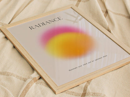 Radiance Aura Poster | Trendy Minimalist Abstract Wellness Wall Art