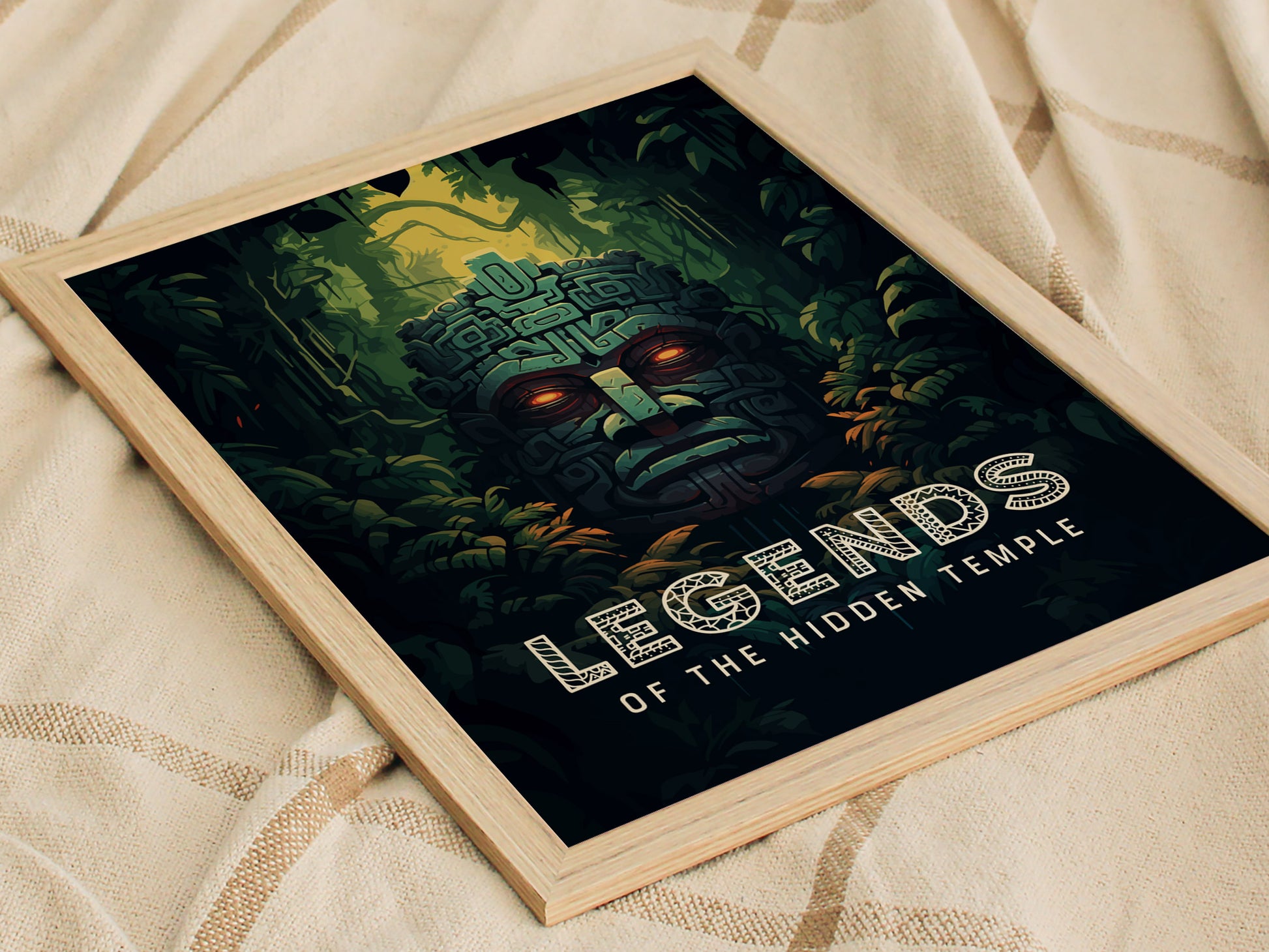 Legends of the Hidden Temple Poster | 90s Nickelodeon Inspired Wall Art