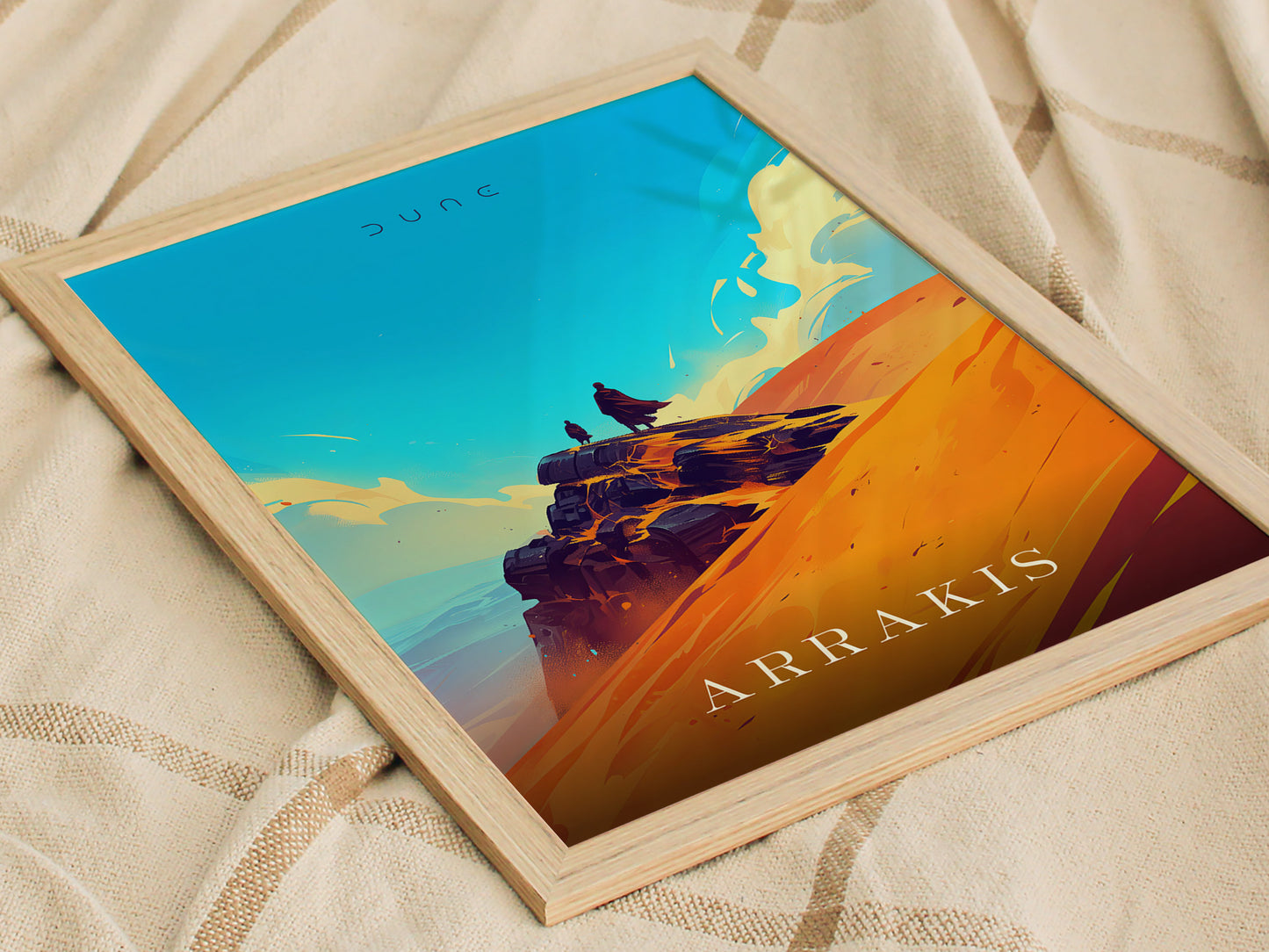 Dune Arrakis Poster | Sci-Fi Fan Wall Art | Framed or Unframed