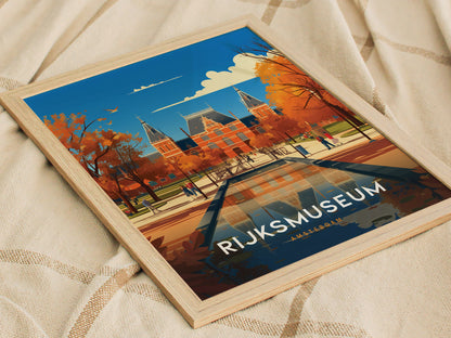 Rijksmuseum Poster | Amsterdam Dutch Masters Art Museum Netherlands