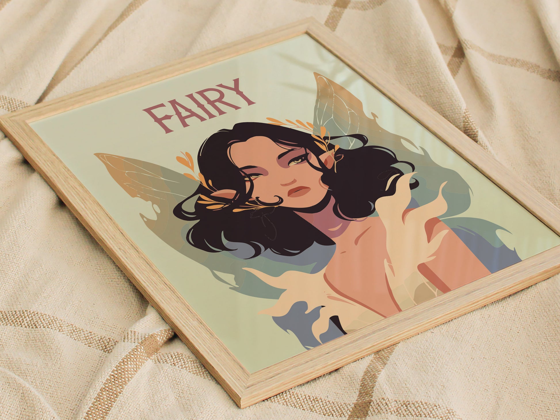 Fairy Fantasy Poster | Kids Room Mythical Wall Art | Framed or Unframed
