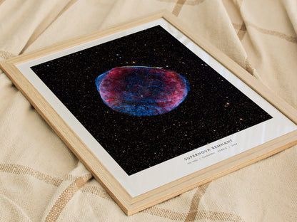 Supernova Remnant Poster | NASA SN 1006 Space Photography Wall Art — styled in a modern interior