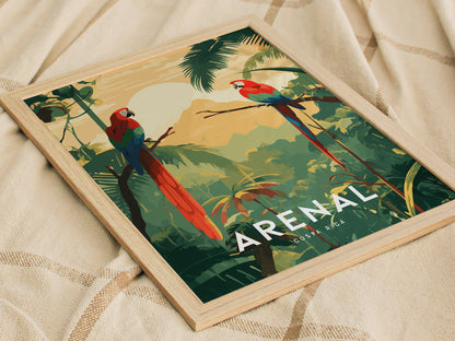 Arenal Volcano Costa Rica Poster | Central America Nature Wall Art | Framed or Unframed