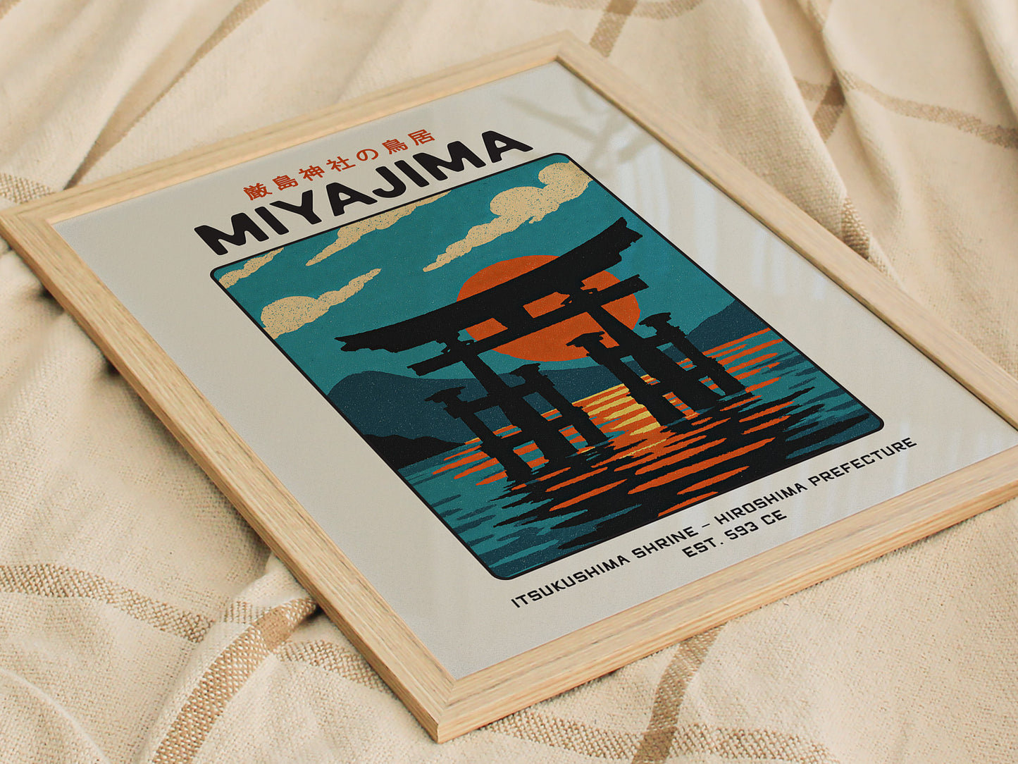 Miyajima Torii Gate Poster | Itsukushima Shrine Japan Wall Art