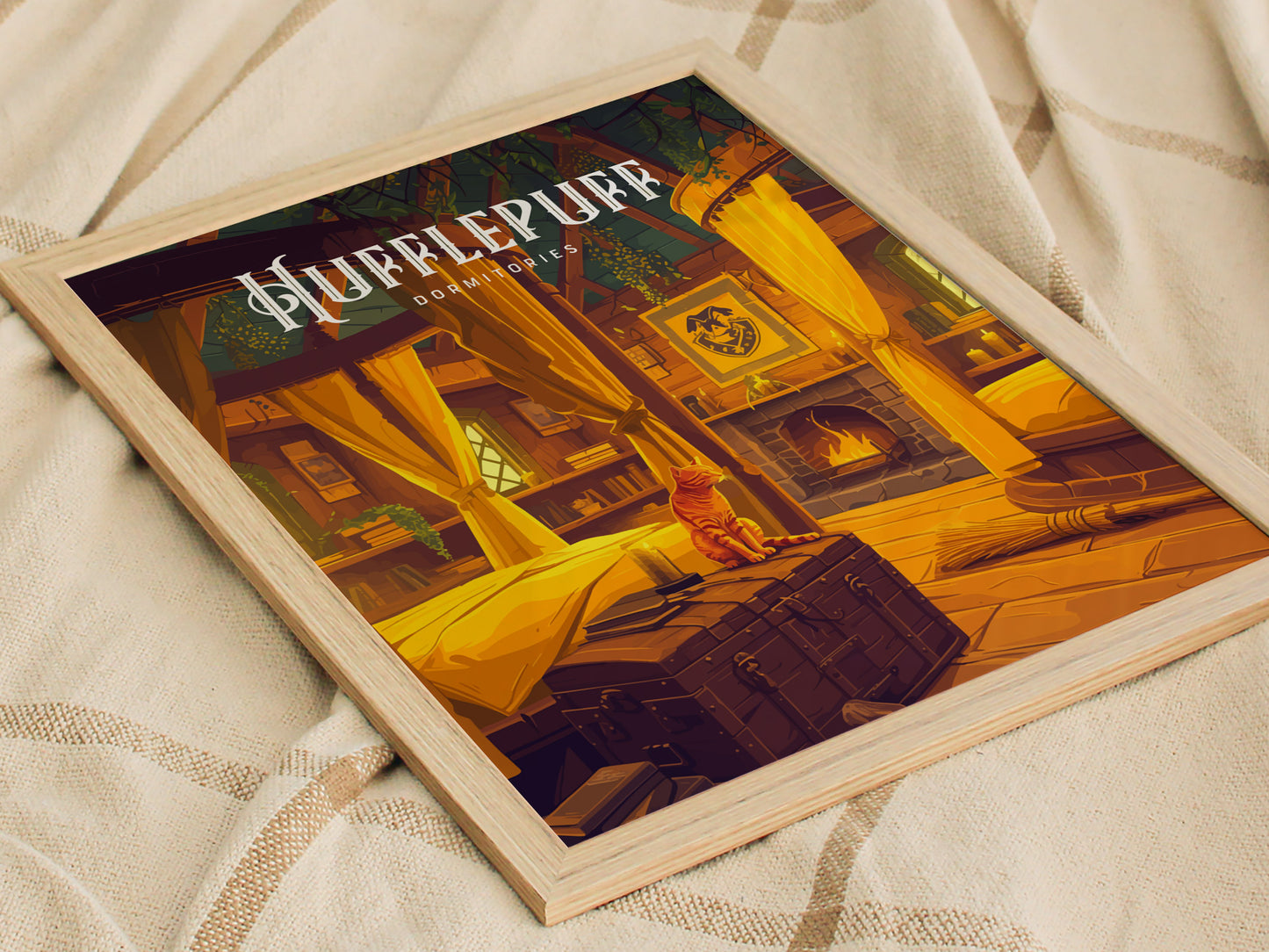 Hufflepuff Dormitories Poster | Hogwarts Castle Harry Potter Fan Art