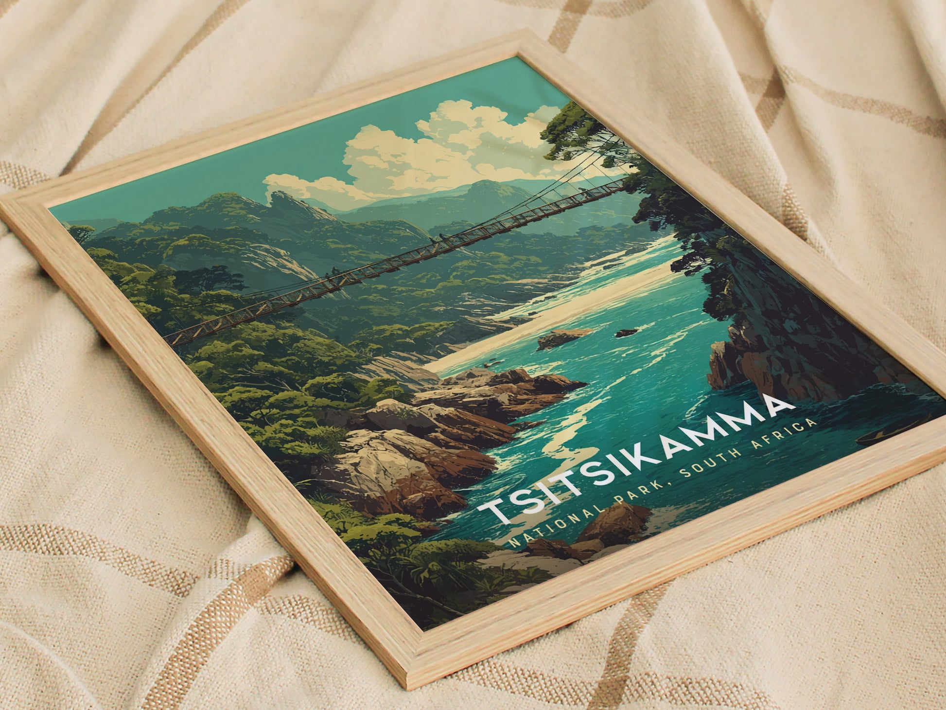 Tsitsikamma National Park Poster | South Africa Coastal Wall Art