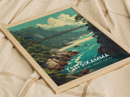 Tsitsikamma National Park Poster | South Africa Coastal Wall Art