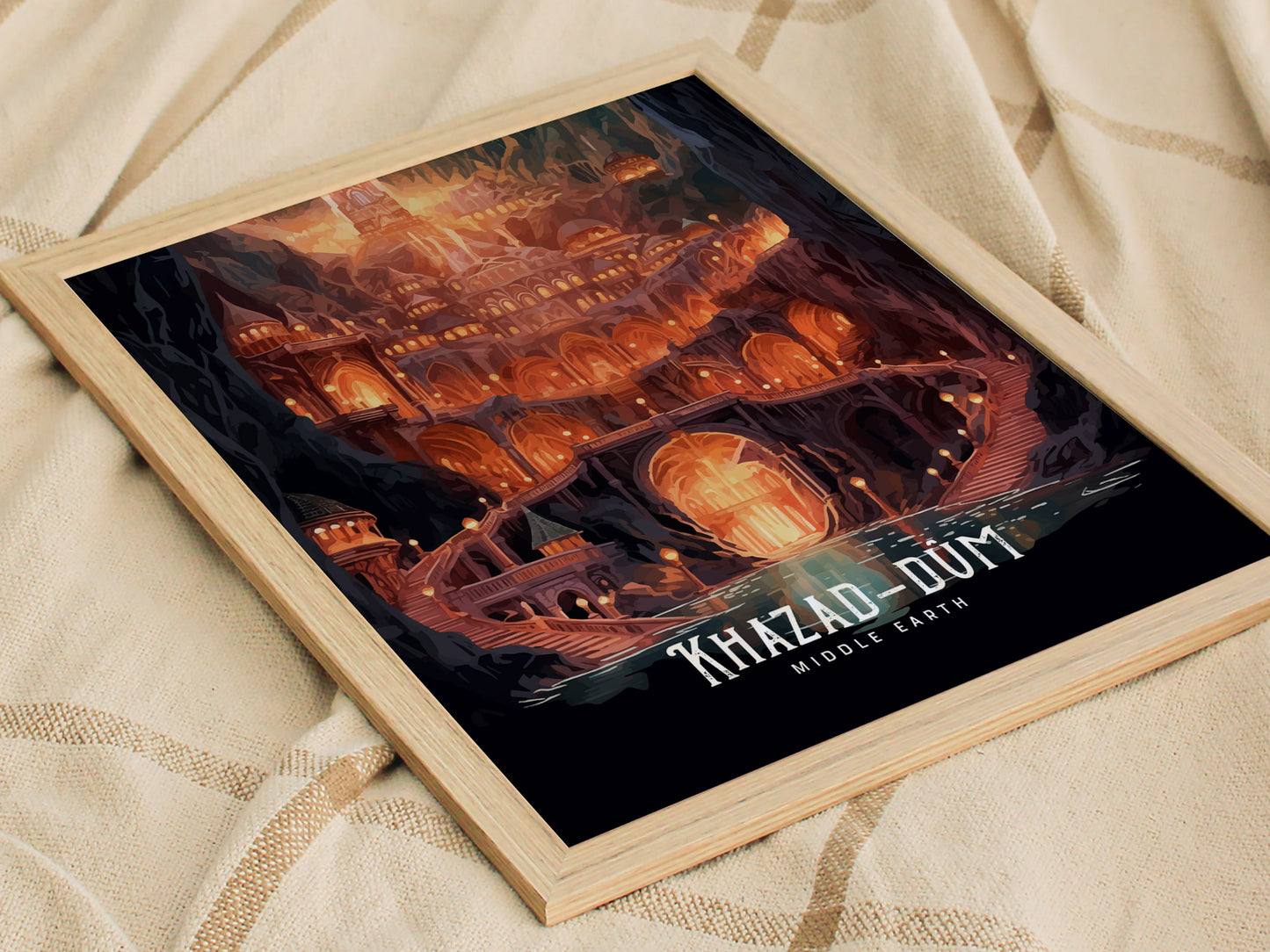 Khazad Dum Poster | Moria Dwarven City Wall Art