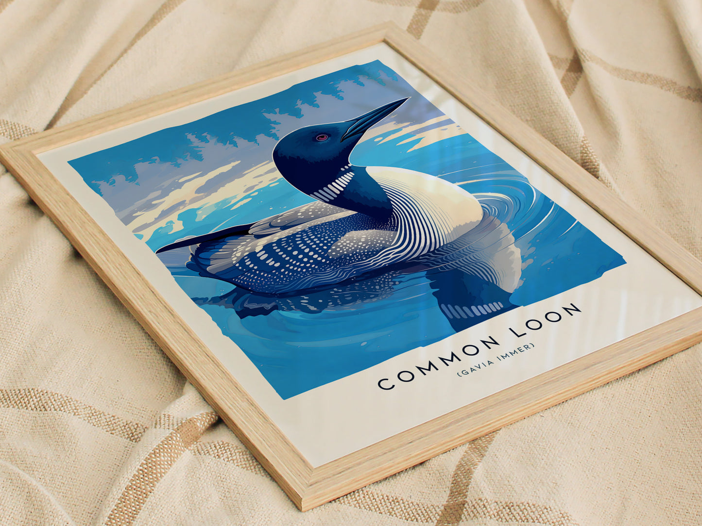 Common Loon Poster | Minnesota State Bird Wall Art | Framed or Unframed