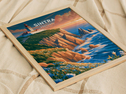 Sintra, Portugal Poster | Enchanted Palace & Misty Hills Wall Art — styled in a modern interior