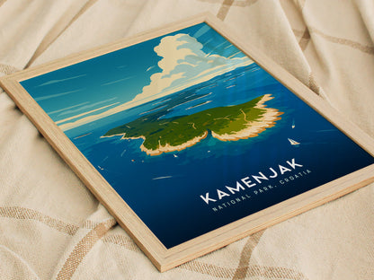 Kamenjak National Park Poster | Istria Croatia Coastal Wall Art