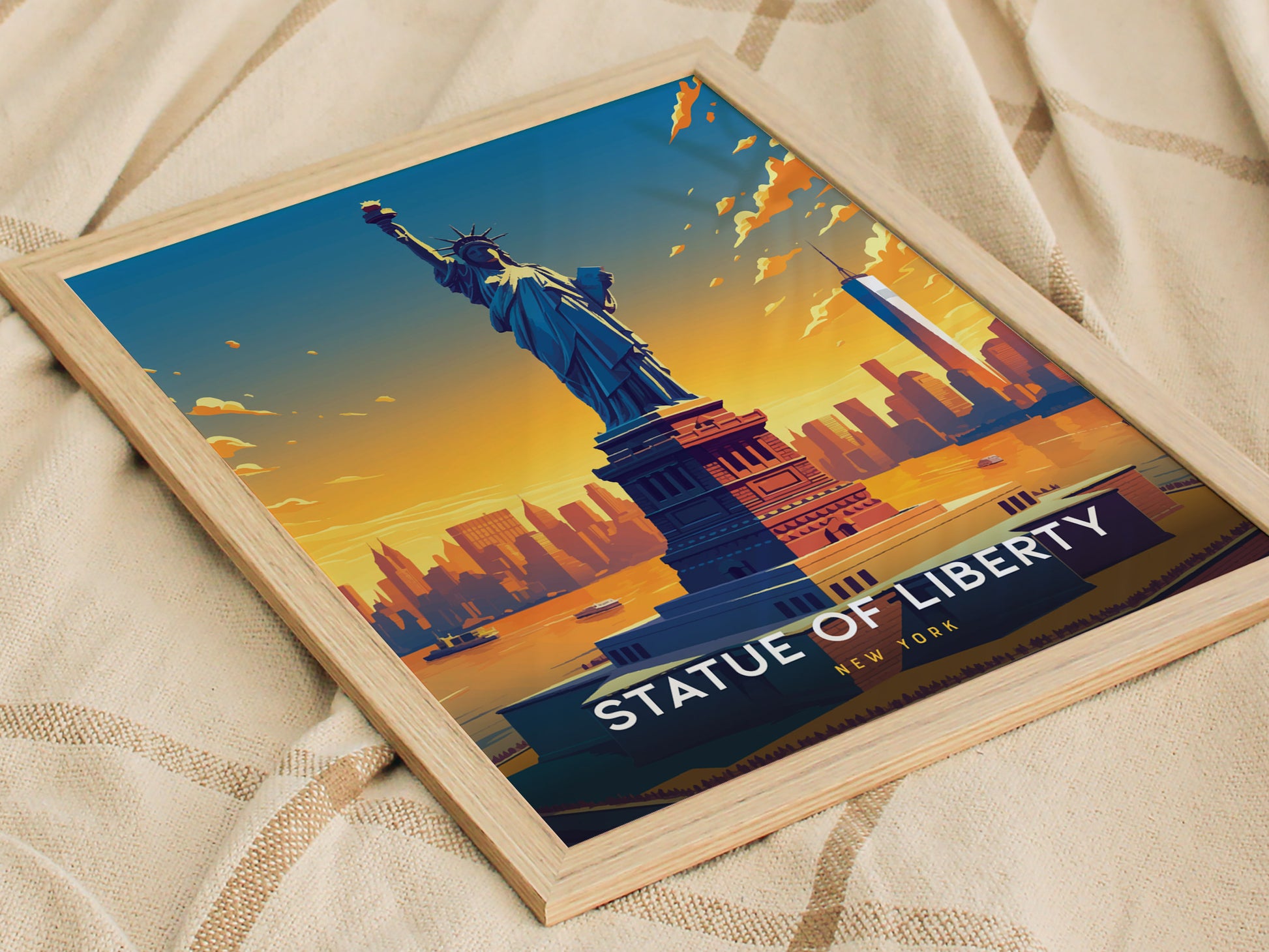 Statue of Liberty Poster | NYC Freedom Symbol American History Gift