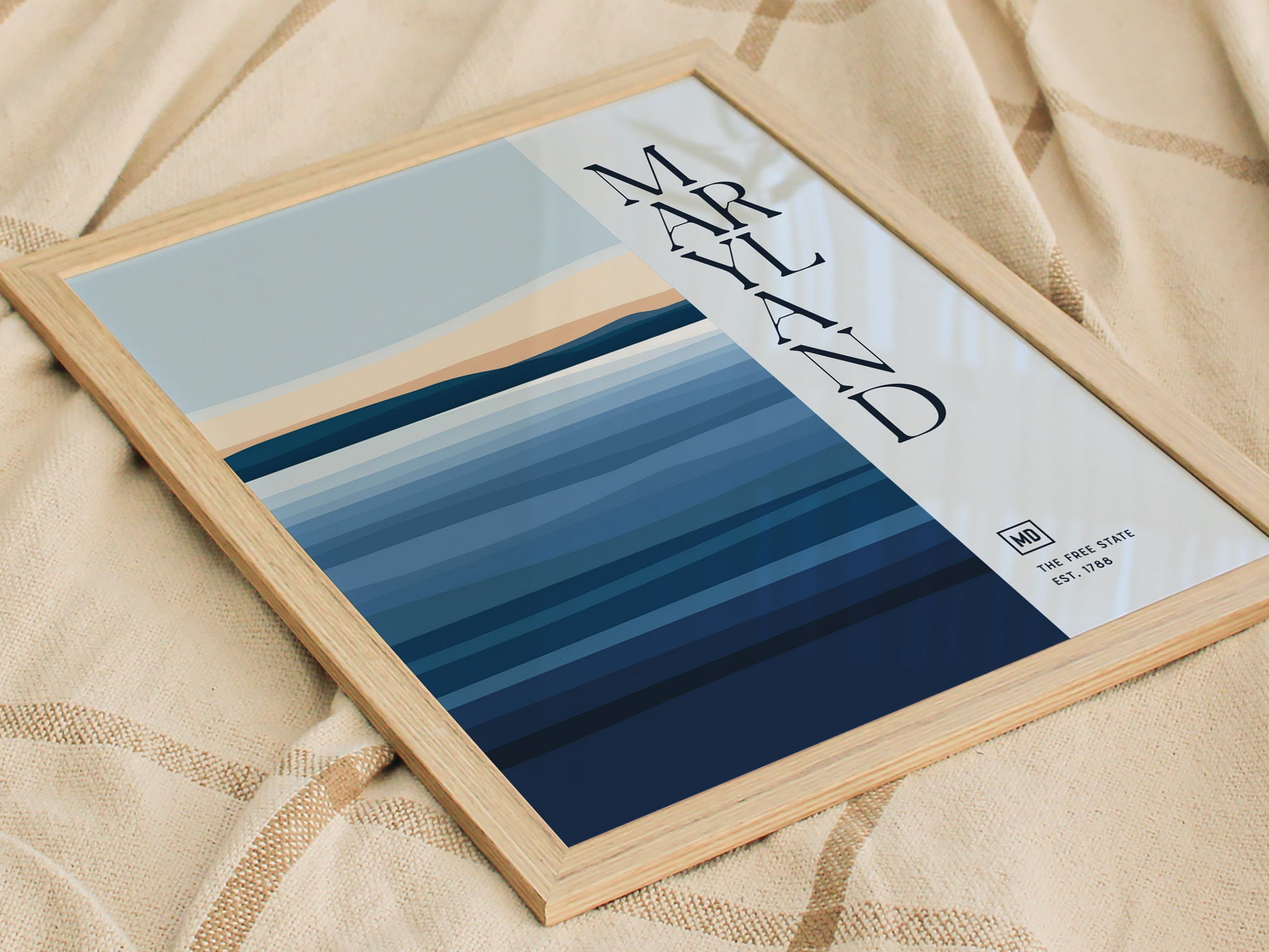 Maryland Poster | The Free State Minimalist Wall Art