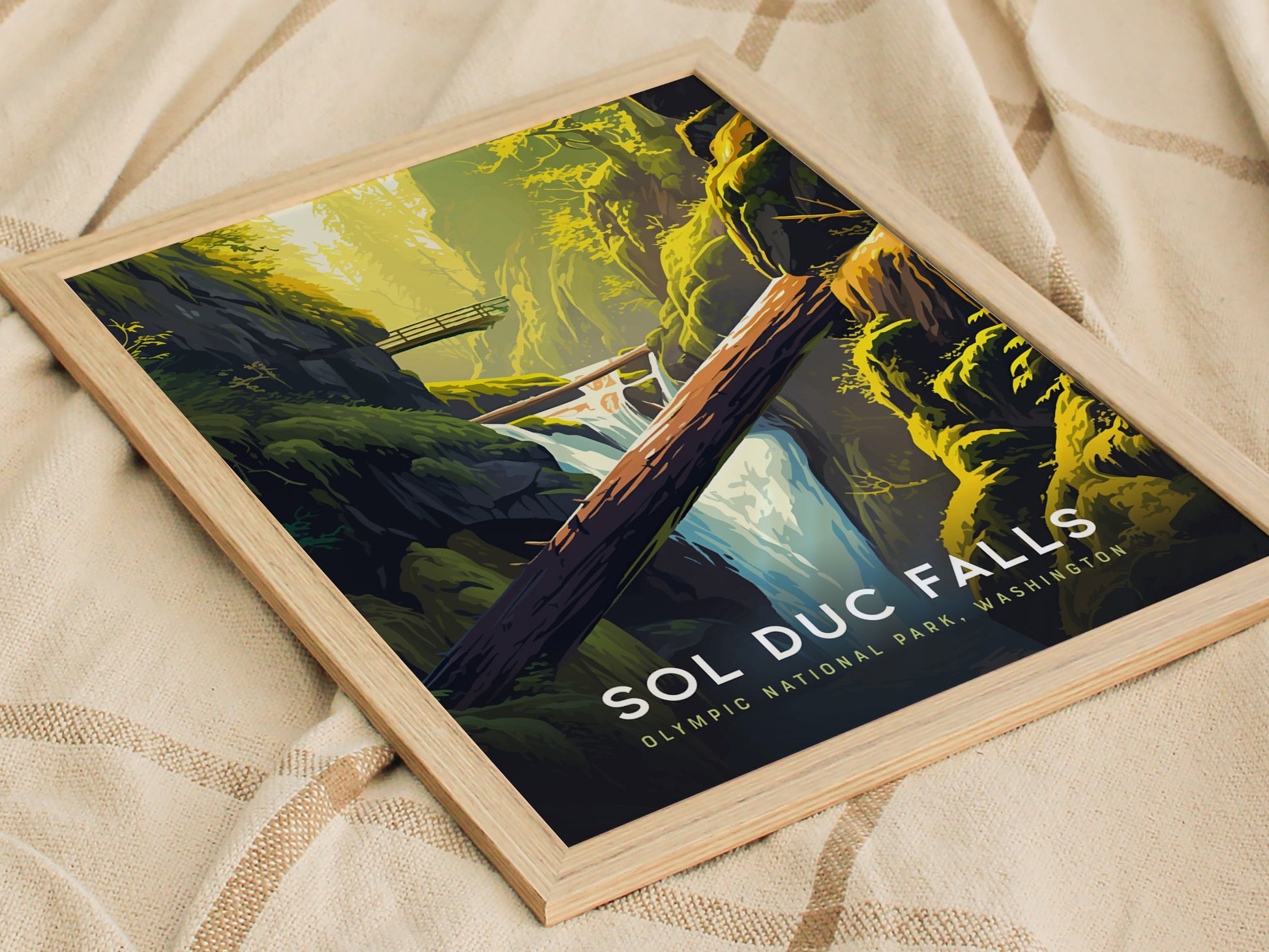 Sol Duc Falls Poster | Olympic National Park Wall Art