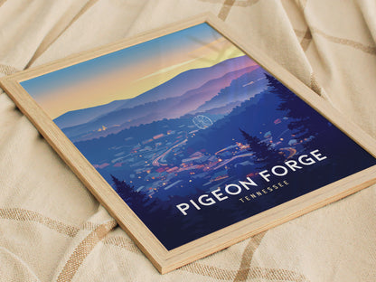 Pigeon Forge Tennessee Poster | Smoky Mountains Wall Art Print