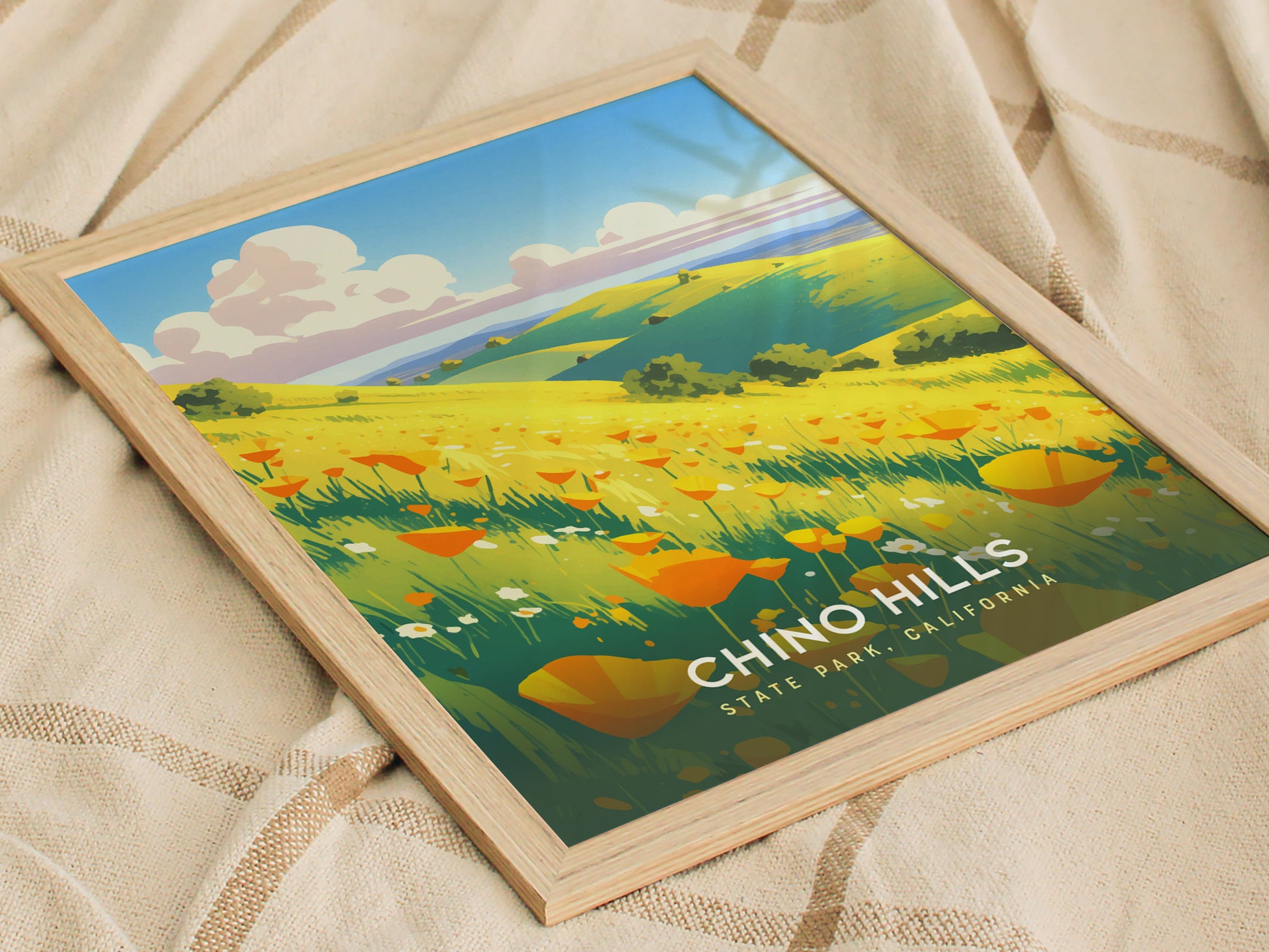Chino Hills State Park Poster | California Wildflowers Wall Art | Framed or Unframed