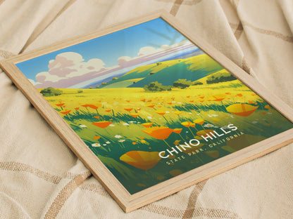 Chino Hills State Park Poster | California Wildflowers Wall Art | Framed or Unframed