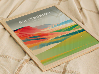 Ballybunion, Ireland Poster | Links Poster & Golfer Gift Wall Art — styled in a modern interior