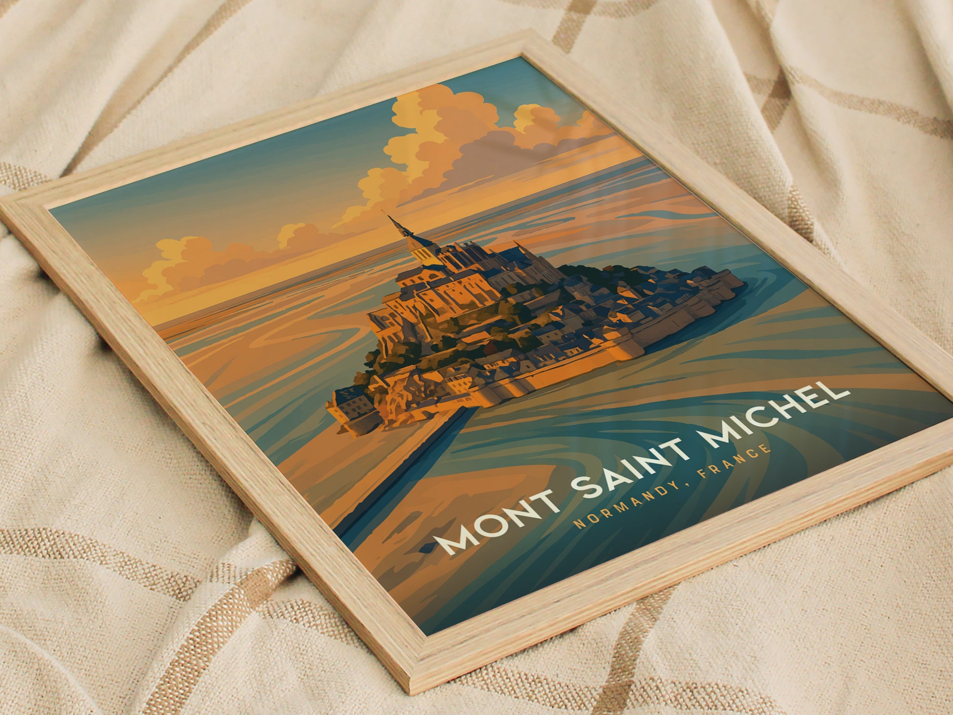 Mont-Saint-Michel Poster | Normandy France Wall Art