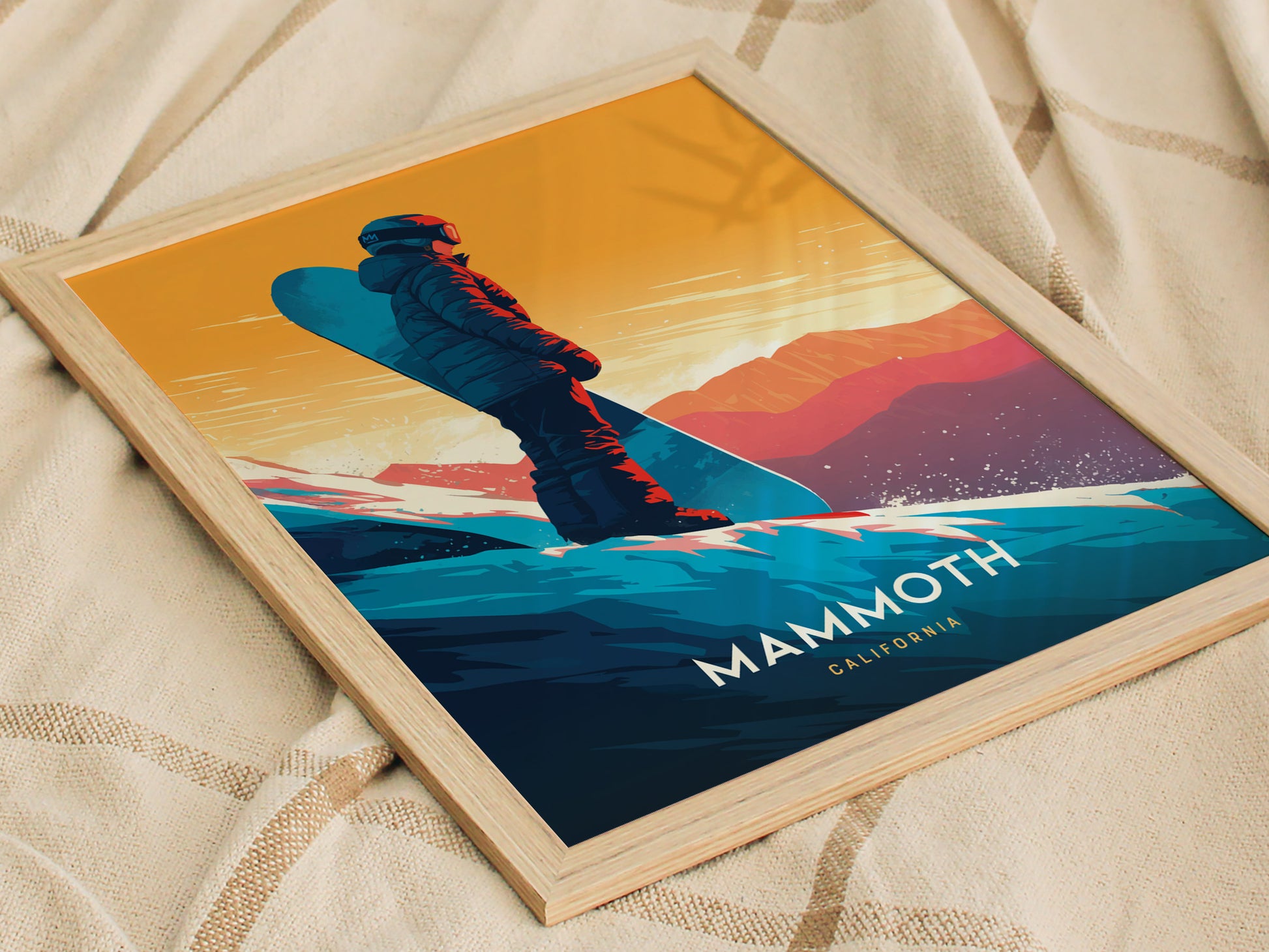 Mammoth Mountain Poster | California Ski Snowboard Wall Art