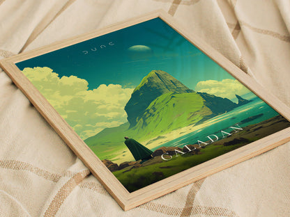 Dune Caladan Poster | Sci-Fi Fan Wall Art | Framed or Unframed