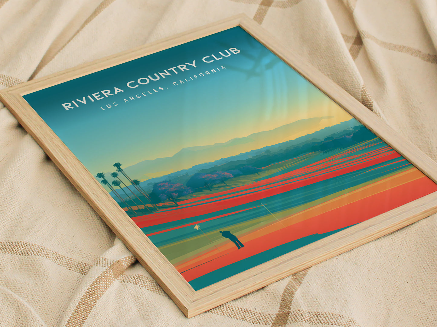 Riviera Country Club, Los Angeles, California Poster | Iconic Links & Fairway Beauty Wall Art — styled in a modern interior