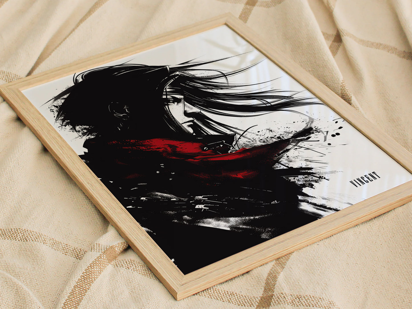 Vincent FF7 Poster | Final Fantasy VII Art | Framed or Unframed
